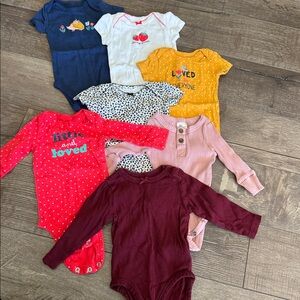 Colorful Baby Onesies Set 3 months